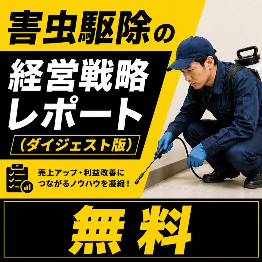 【無料ダイジェスト版】害虫駆除の経営戦略レポート——「季節の駆除屋」から「住環境の安心パートナー」への進化の道筋
