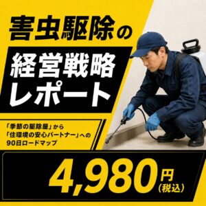 【購入者限定】害虫駆除の経営戦略レポート——「季節の駆除屋」から「住環境の安心パートナー」への90日ロードマップ